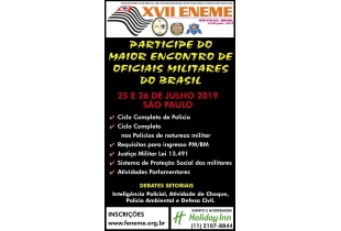 PARTICIPE DO MAIOR ENCONTRO DE OFICIAIS MILITARES DO BRASIL - XVII ENEME