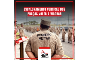 ESCALONAMENTO VERTICAL DOS PRAÇAS VOLTA A VIGORAR ESCALONAMENTO VERTICAL DOS PRAÇAS VOLTA A VIGORAR